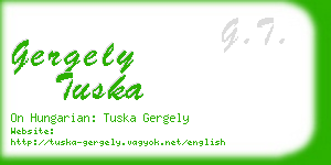 gergely tuska business card